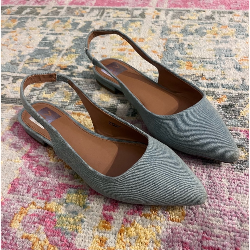 Dolce Vita Denim Sling Back Flats / Size 8